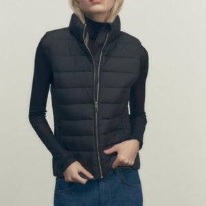 Zara Black Puffer Vest